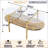 Oval Glass Coffee Table-159074048-159074049