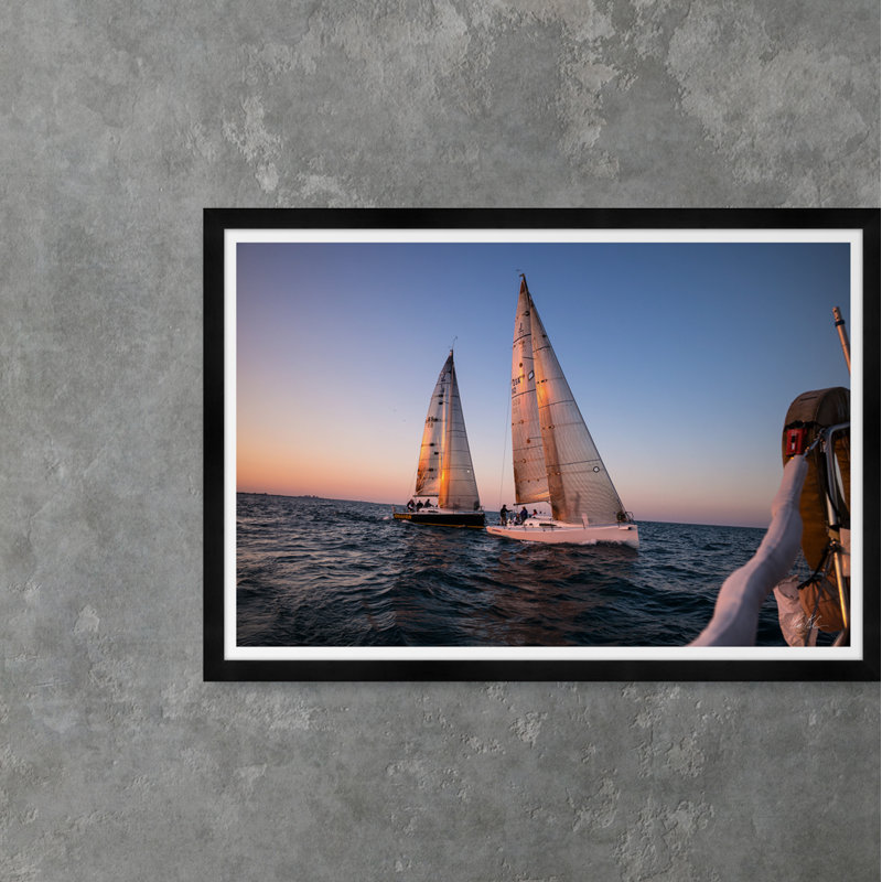 Sailing By The City V Print by Tim Klein