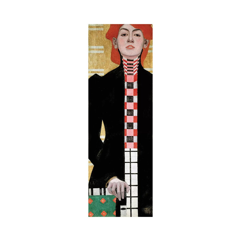 Portrait Of A Woman, 1909 by Egon Schiele - Painting on Canvas, 91.44cm H x 30.48cm W x 1.91cm D, Wrapped Canvas