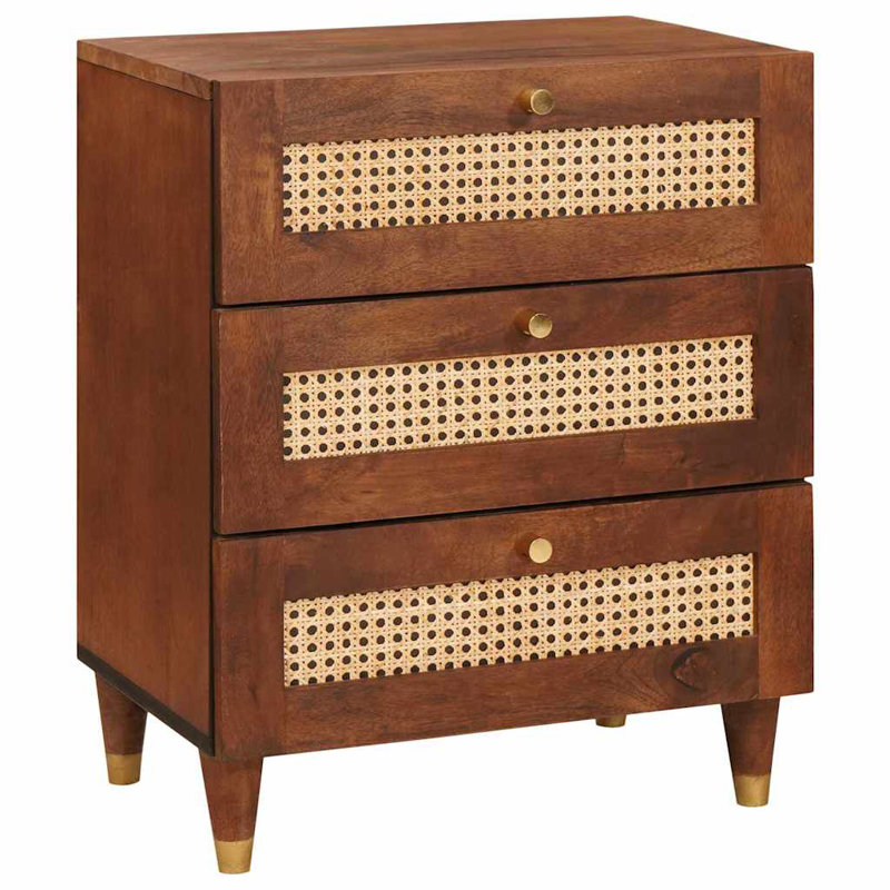 50cm W Solid Wood Bedside Table