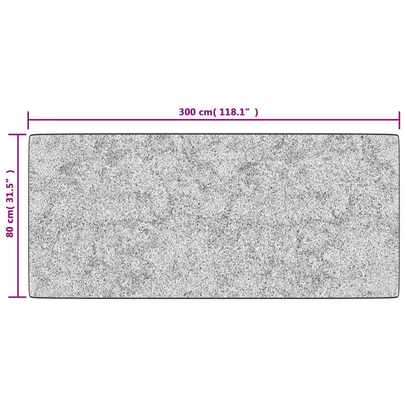Cesare Solid Colour Area Rug, Runner 80 x 300cm