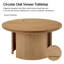 Table basse ronde avec pieds réglables Jacinda 