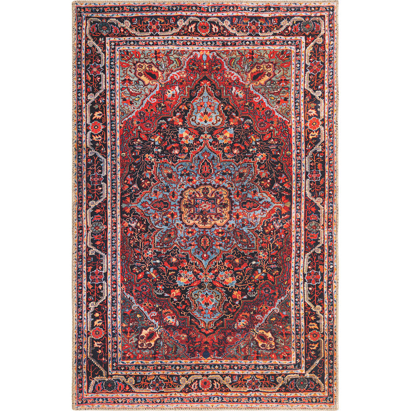 Mauri Chenille Oriental Indoor Rug, Rectangle 3'6" x 5'6"