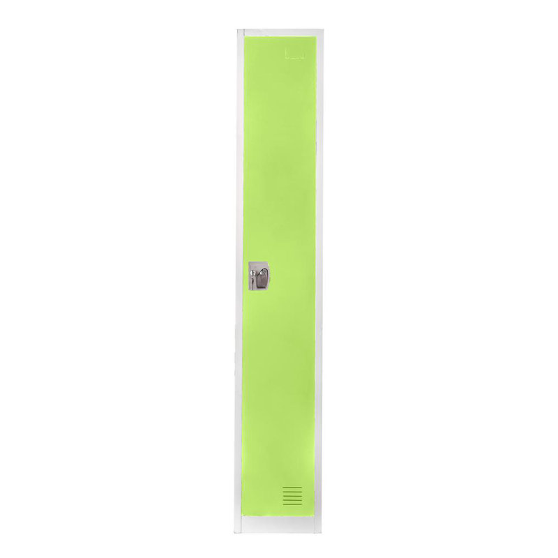 Green Steel Office Locker with Adjustable Shelving