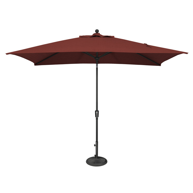 Launceston 6.5' Umbrella, Black, Henna Sunbrella Acrylic