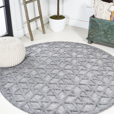 Tapis intérieur / extérieur gris foncé Talaia