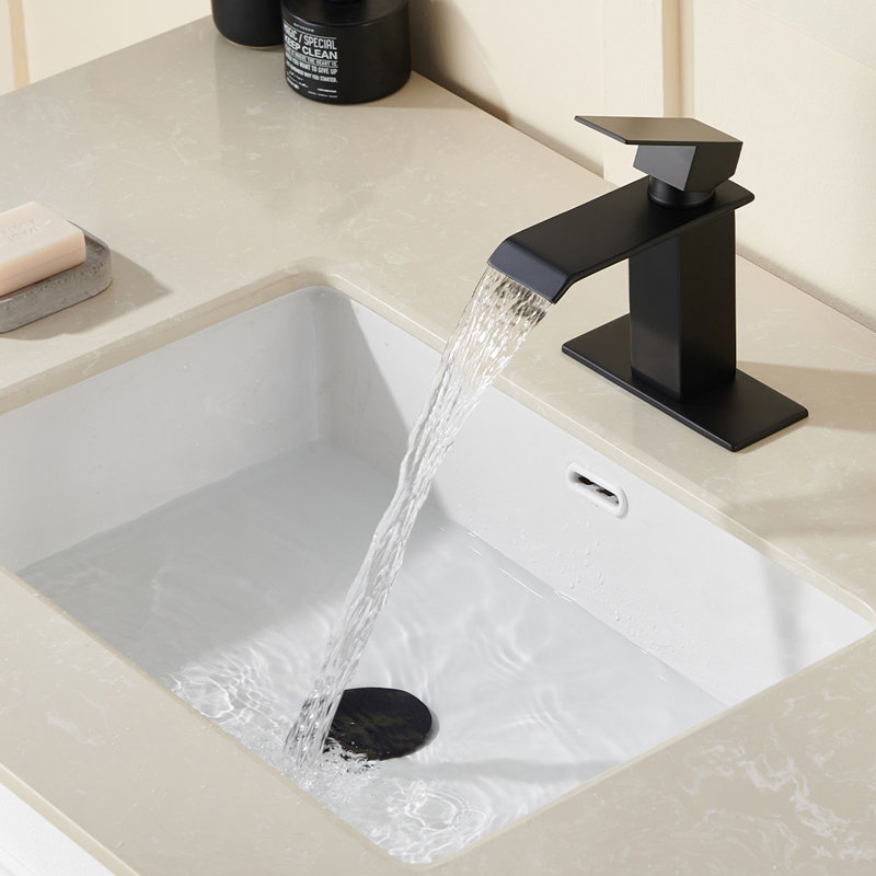 Robinet pour salle de bain à poignée simple