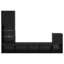 Unfinished Entertainment Centre for TVs up to 88" with Fireplace Included