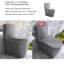 Toilette allongée une pièce à hauteur de chasse à double chasse 1,1 / 1,6 GPF Kiddie Furniture (siège inclus)-98538219