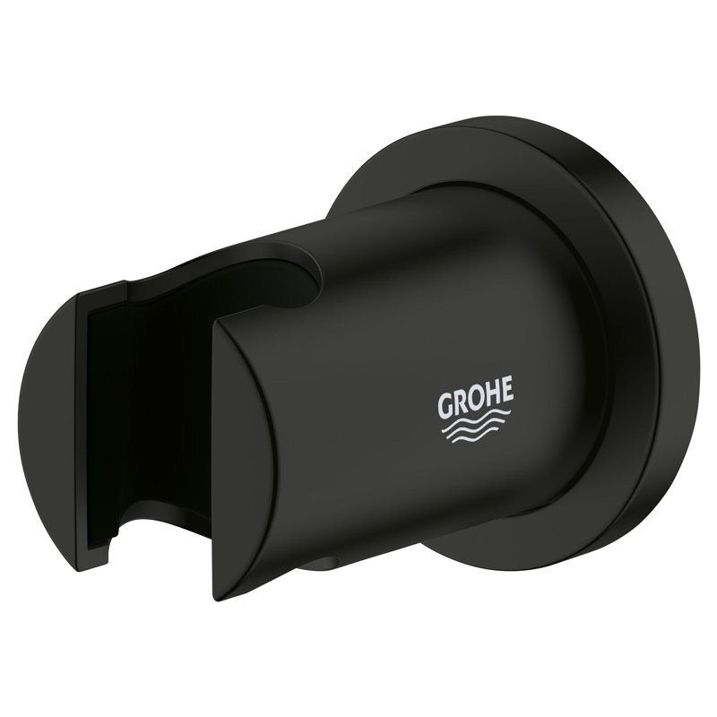 Rainshower Wall Mount Handheld Shower Holder, Matte Black