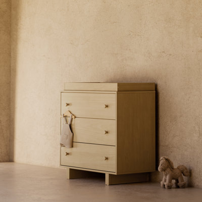 Commode 3 tiroirs avec plateau à langer amovible Texas