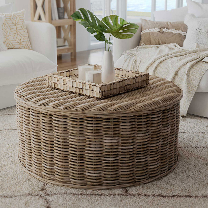 Table basse en rotin Meaghan