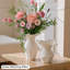 Vase de table blanc en céramique-553642939