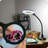 Lightview Flex LED 2.25X (5 Diopter) Magnifying Desk Lamp, Black Gooseneck with Interchangeable Weighted Base & Clamp-62954071
