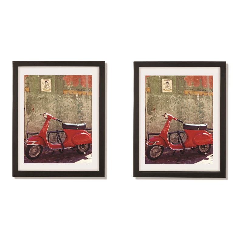 Classic Black 11x14 Wood Floating Document Frame