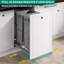 Double poubelle de recyclage escamotable 37 pintes-86769871