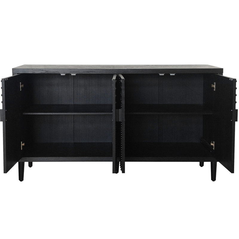 Buffet en bois de grande capacité pour salle à manger, salon moderne avec chambre à coucher
