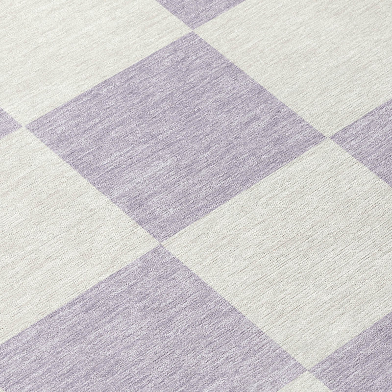 Tapis géométrique lavable à la machine intérieur / extérieur ACN2345, Rond 8 pi