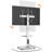 Adrista Rolling TV Stand with Wheels For 32-70 Inch TVs, Height Adjustable and Power Outlet TV Console Hold Up To 88 Lbs,White
