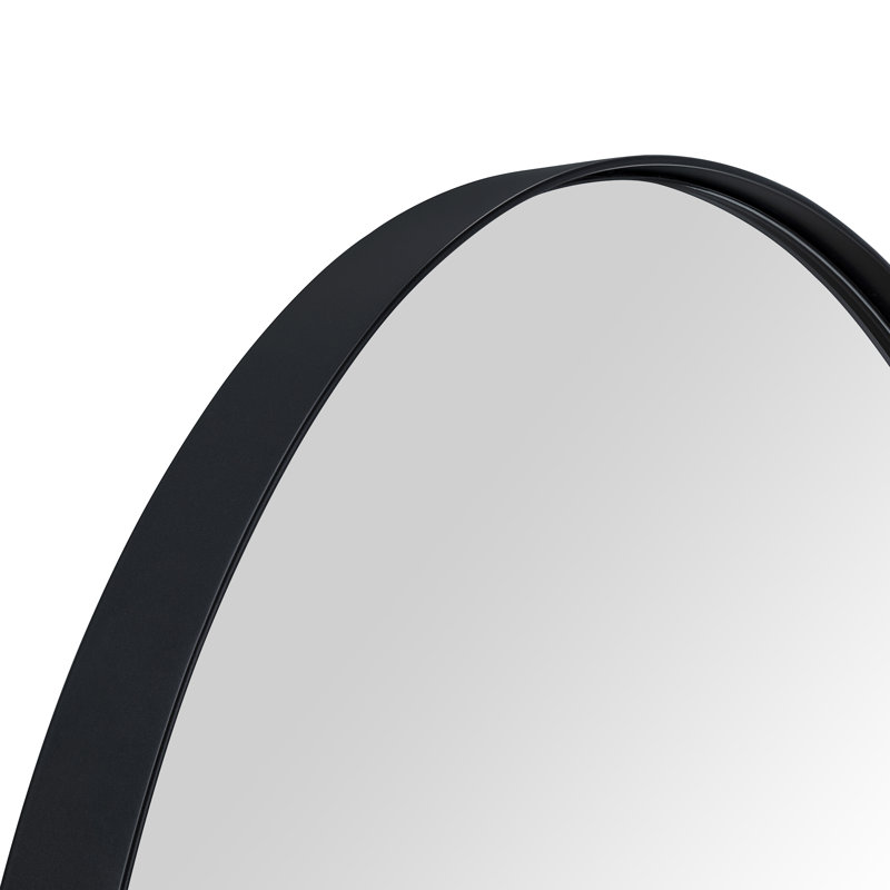 Miroir de salle de bain Javell, 30 po x 20 po, Noir mat