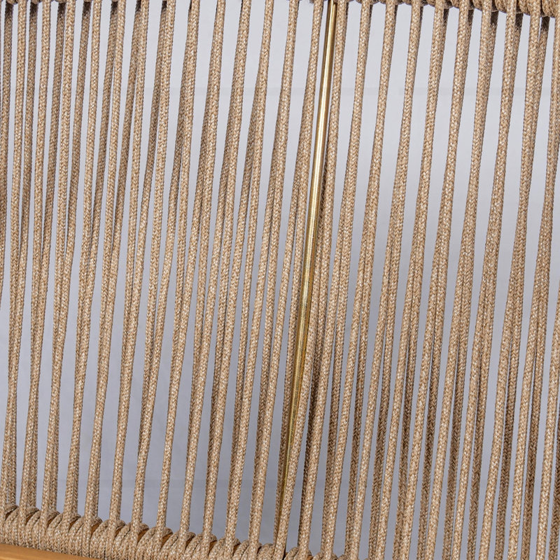 Méridienne d'extérieur 28 "avec dossier tissé