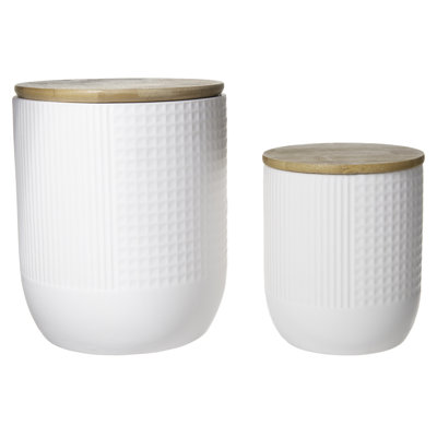 Goetz Ceramic / Porcelain Canister - Set of 2