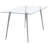 Gilman Rectangle Glass Top Dining Table-109625072