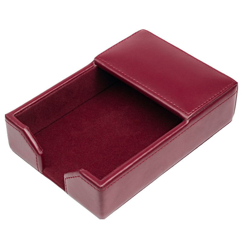Porte-bloc-notes en cuir Gribble, Bourgogne