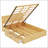 Queen Size Wood Platform Bed with Underneath Storage and 2 Drawers, Wood Color -1756355708