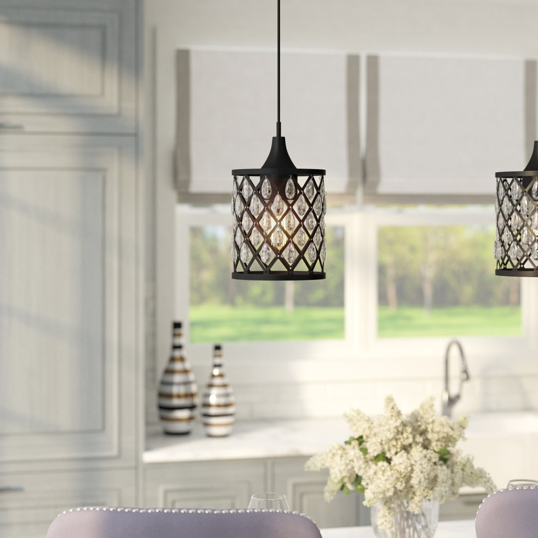 Leavitt 1 - Light Matte Black Lantern Pendant House of Hampton®