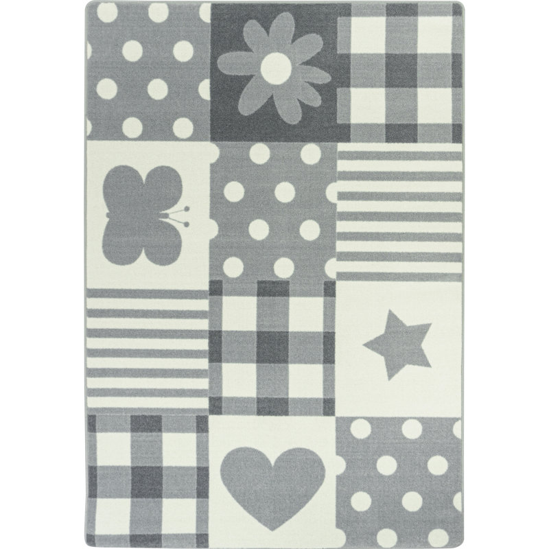 Tapis pour fille Claremont, Rectangle 5 pi 4 po x 7 pi 8 po