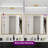  8-Light Dimmable Bathroom Vanity Light with Frosted Milk Glass Shades-291746056-291746097