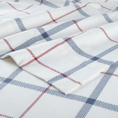 Pointehaven 180 GSM Brushed Cotton Flannel Pillow Cases Standard East Coast