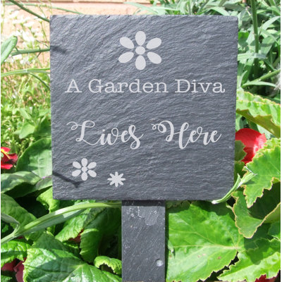 Rotan Stone Plants & Flowers Garden Sign