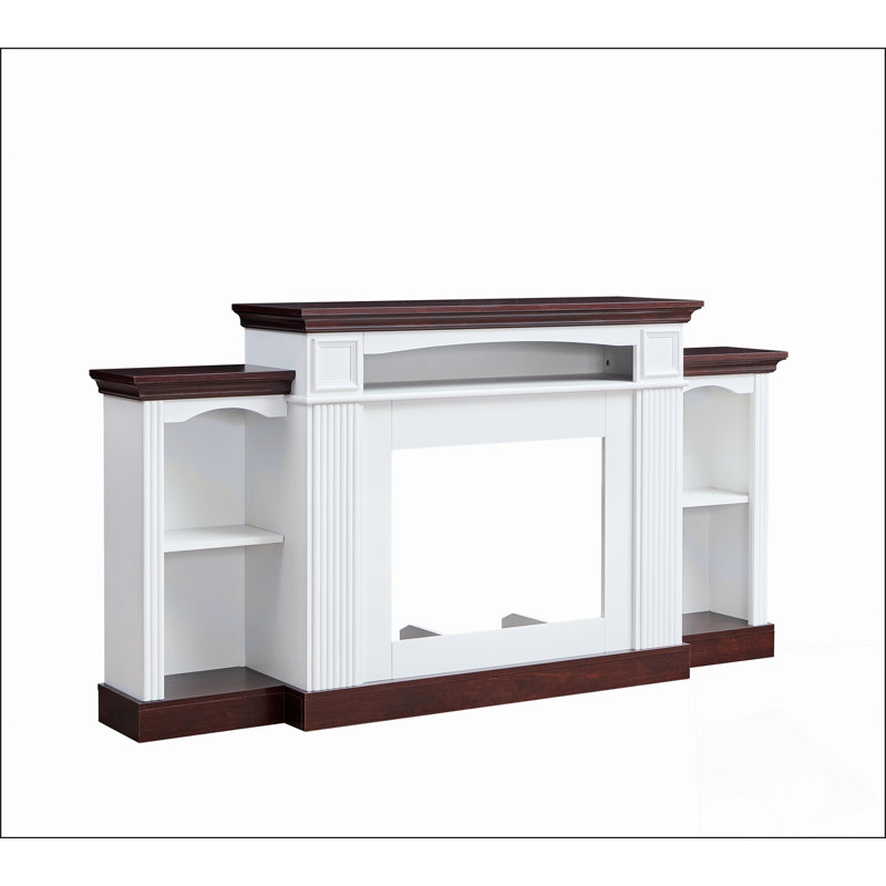 Meuble télé avec foyer électrique de 70 pouces Farmhouse Style