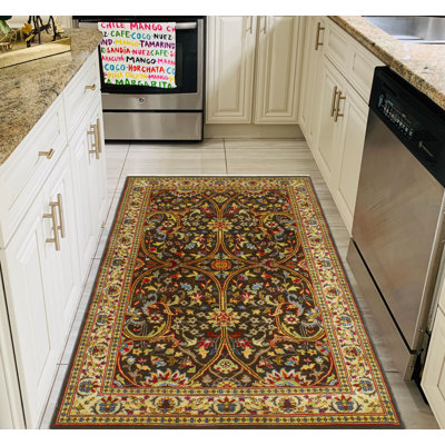 Fine Chobi Adny Drk. Tapis brun