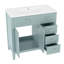 Meuble-lavabo 36 po avec lavabo en céramique et armoires à glace-2100210253