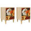 36cm W Engineered Wood Bedside Table
