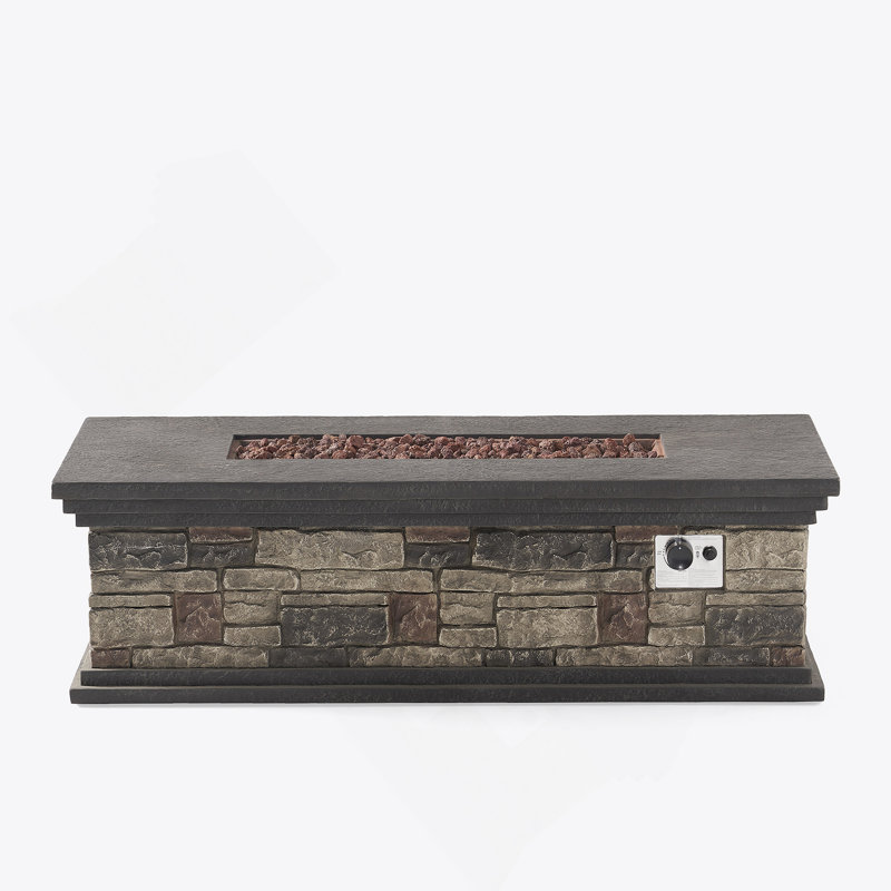 RECTANGLE MGO FIRE PIT - 50 000 BTU