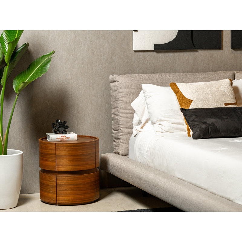 Lit Eliyzah en tissu, Grand, Sable