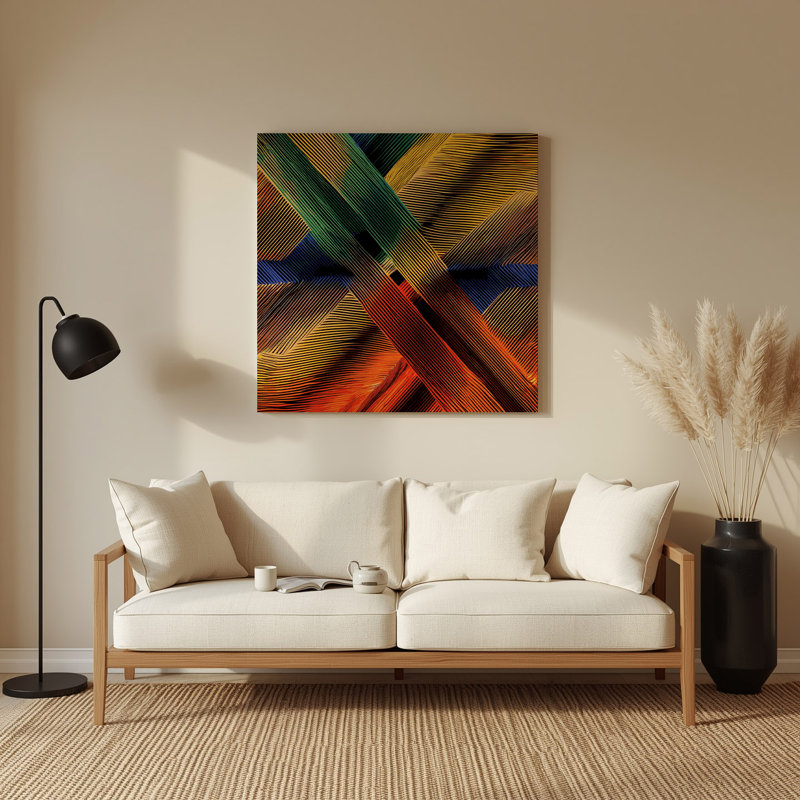 Art mural noir Op Op 29