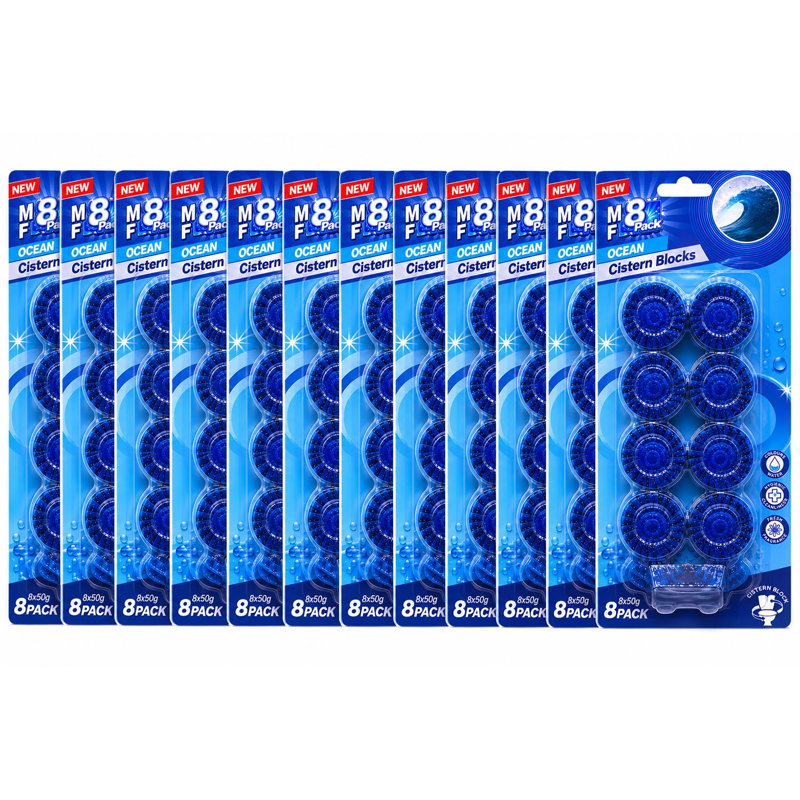 Toilet Cistern Blocks Multiple Fragrance Toilet Freshener Tablet 50G Automatic Toilet Care And Flush Colouring Block Pine Pack Of 6