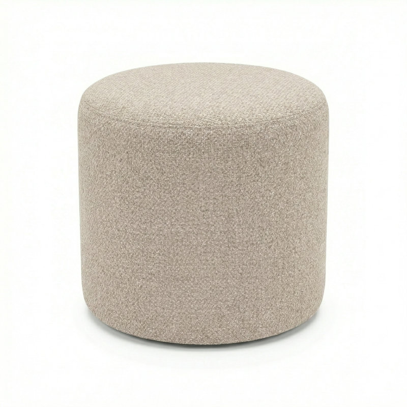 Pouf rond 18 "Lily Gardens, Beige