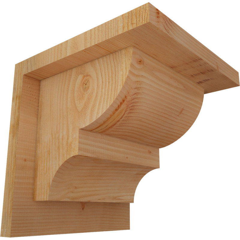 Corbeau Ridgewood avec contre-plaque, H 8 po x l 8 po x P 8 po, Sapin de Douglas, Sciage brut