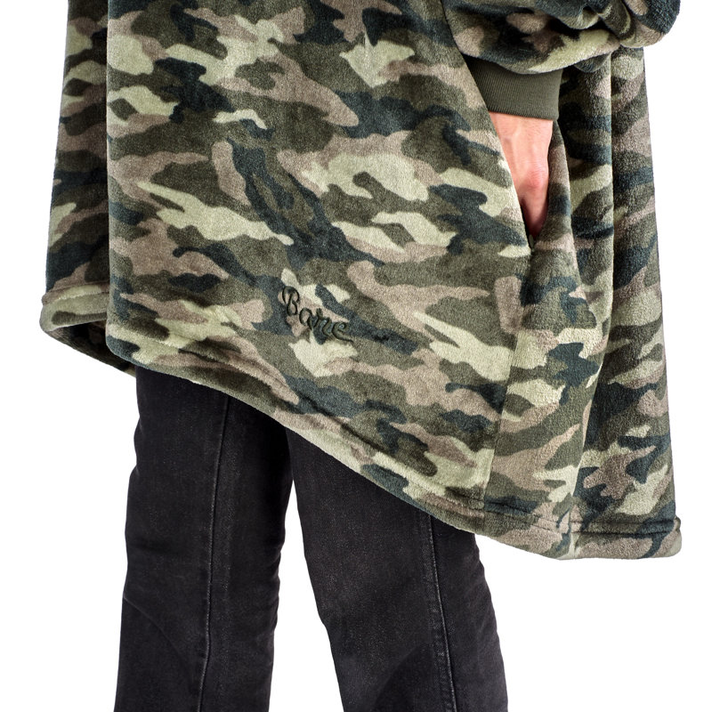 Couverture portable Bare Homey, Camouflage / camouflage vert, Adulte