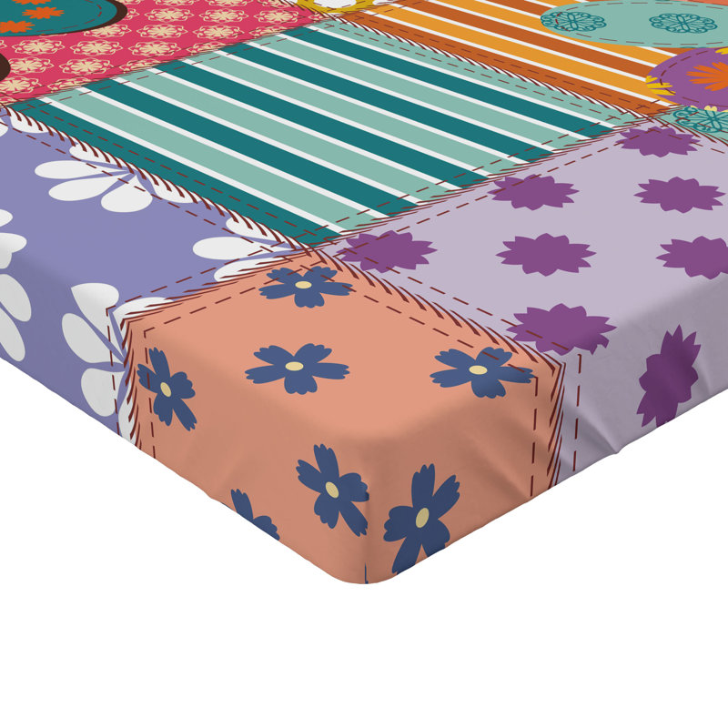 Multicolore motif de pois multicolores Ambesonne, Ensemble de draps pour taille de lit simple TG