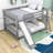 Extine Full Over Full Wood Bunk Bed with Slide-1340885629