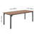 71in Rectangle Dining Table Wood Kitchen Table for 6-8 Person Brown (Only Table)