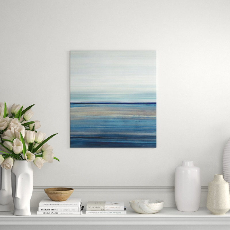 Blue Green I Print by Dylan Grey, Image Brush Gel, 27" H x 24" W