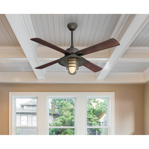 Bronze Large Room Ceiling Fans With Lights You'll Love | Wayfair